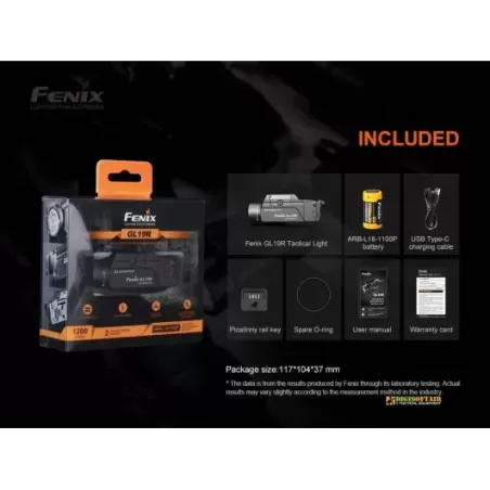 Buy Fenix GL19R Tactical Light 1200 lumens
