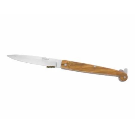 Sicilian with pump satin blade OLIVE 29cm, artisan knife by Piscitelli