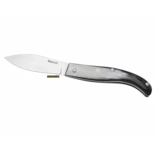 Maremmano polished blade and horn 20cm, handcrafted knife by Piscitelli