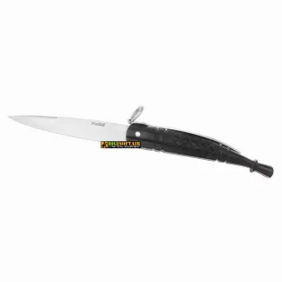 Roman santin blade and glossy Horn 25cm, artisan knife by Piscitelli