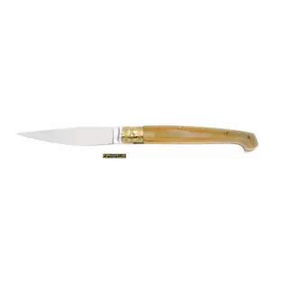 Vendita online Pattada corno lucido testina in ottone 23cm, coltello artigianale Sardo