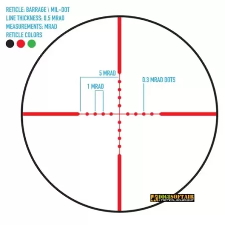 Firefield Barrage 1.5-5x32 with green laser FF13063