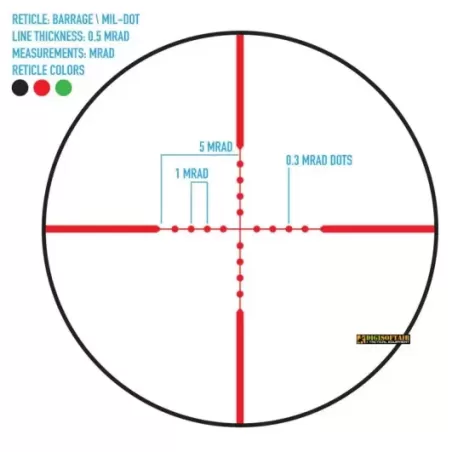 Firefield Barrage 2.5-10x40 with red laser FF13065EU