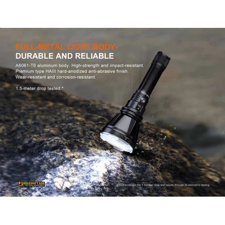 Fenix HT18R V2.0 — torcia long-distance ricaricabile 3700 lm