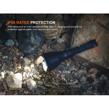 Fenix HT18R V2.0 — long-distance rechargeable flashlight 3700 lm