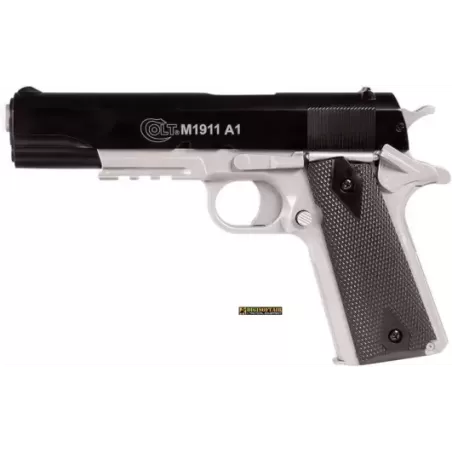 Colt 1911 dual tone a molla con carrello in Metallo  Colt 1911 dual tone a molla con carrello in Metallo