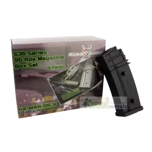 King Arms Box 5 PCS magazine 95bb G36 series