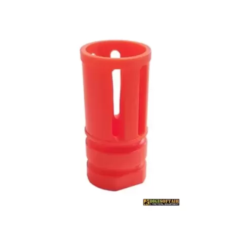 Red plastic flash hider AR15/M4 model