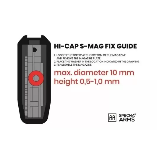 Buy Specna Arms Set of 5 Hi-Cap 380 BB Black Magazines 