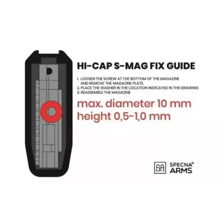 Buy Specna Arms Set of 5 Hi-Cap 380 BB Black Magazines 