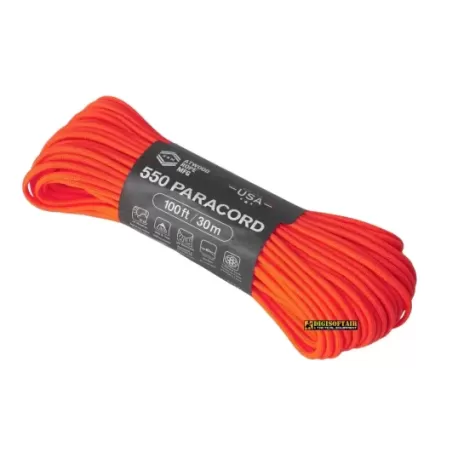 Buy Paracord Atwood Rope Mfg Neon Orange 30m