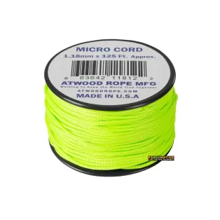 Buy Atwood Rope MFG Micro Cord 125ft Neon Green