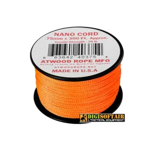Atwood Rope Nano Cord Neon Orange 91m