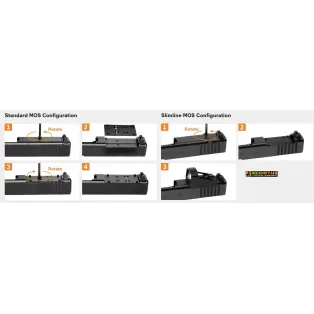 Glock Mos Plate 27.5mm for micro dot mounting 2