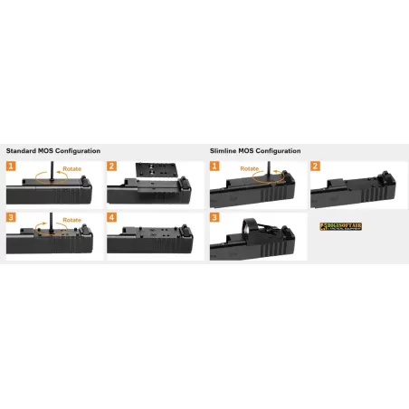 Glock Mos Plate 27.5mm for micro dot mounting