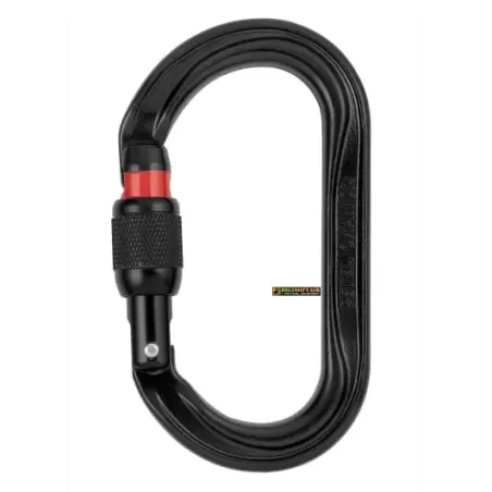Petzl Black Carabiner OXAN, oval, Screw Lock Petzl Black Carabiner OXAN, oval, Screw Lock