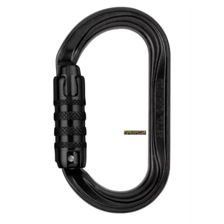 Petzl Black Carabiner OXAN, oval, TRIACT-LOCK Petzl Black Carabiner OXAN, oval, TRIACT-LOCK
