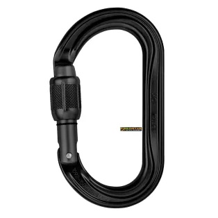 Petzl Black Carabiner OK, with SCREW-LOCK