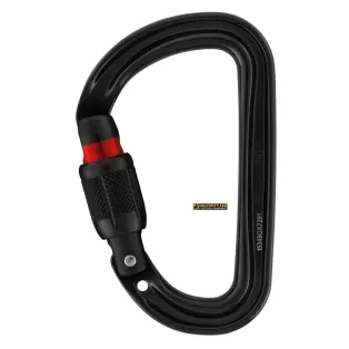 Petzl Moschettone nero SM'D, SCREW-LOCK