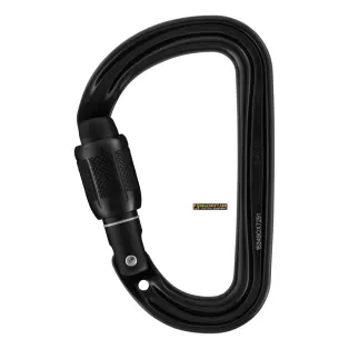 Petzl Moschettone nero SM'D, SCREW-LOCK 2