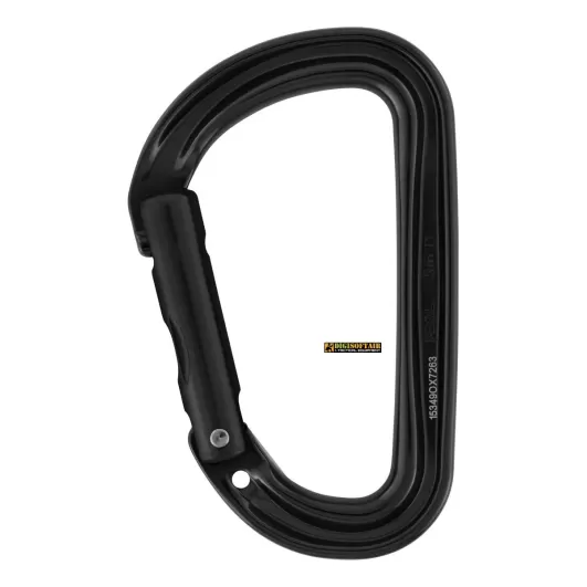 Petzl Moschettone nero SM'D, senza bloccaggio