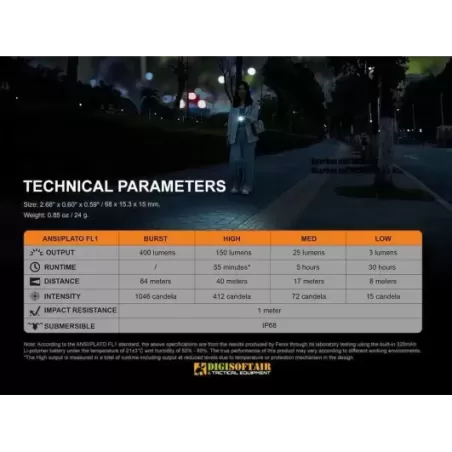 Buy Fenix E05R Keychain Flashlight 400 lumen