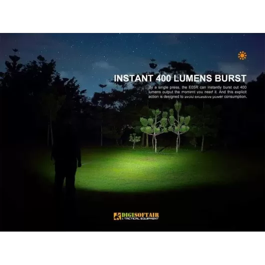 Fenix E05R Torcia portachiavi da 400 lumen