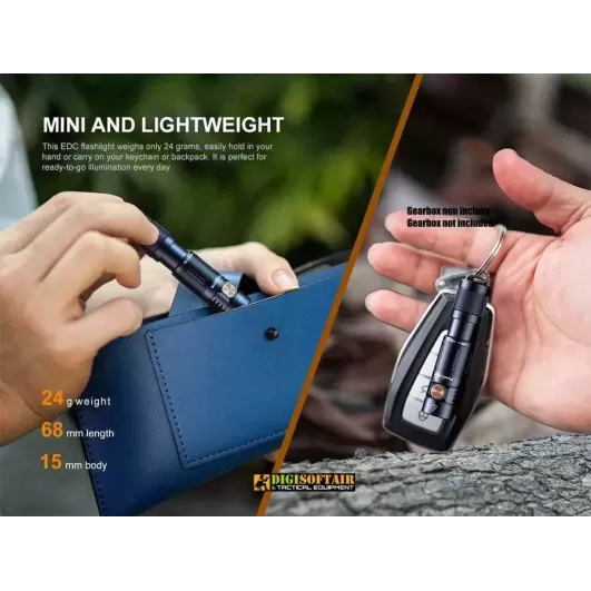 Fenix E05R Torcia portachiavi da 400 lumen