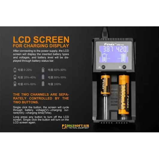 Fenix ARE A2 Dual Channel Battery Charger 