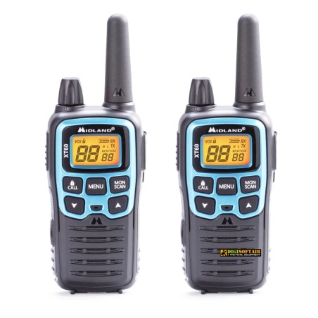 Midland XT60 — Walkie Talkie Dual Band, Portata fino a 10 km