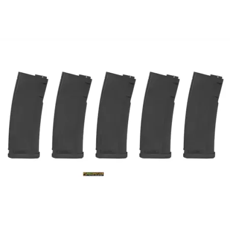 Specna Arms Set di 5 Caricatori monofilari serie m4 m16 da 125bb Neri SPE-05-025718