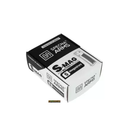 Specna Arms Set di 5 Caricatori monofilari serie m4 m16 da 125bb Neri SPE-05-025718
