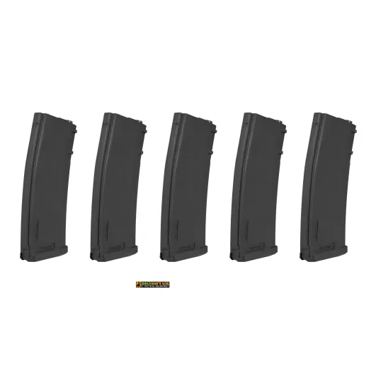 Specna Arms Set di 5 Caricatori monofilari serie m4 m16 da 125bb Neri SPE-05-025718