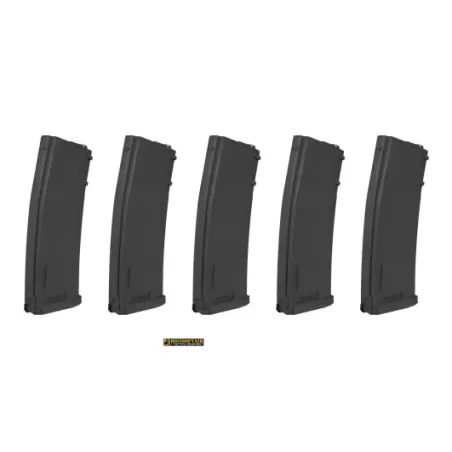 Specna Arms Set di 5 Caricatori monofilari serie m4 m16 da 125bb Neri SPE-05-025718