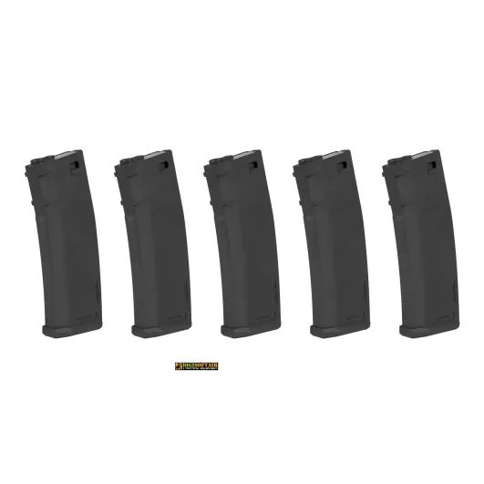 Specna Arms Set di 5 Caricatori monofilari serie m4 m16 da 125bb Neri SPE-05-025718