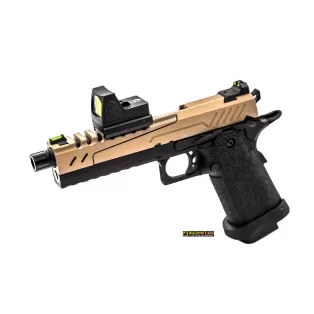 Vorsk Hi-Capa 5.1S Tan Black color, red dot incluso
