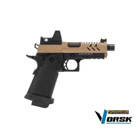 Vorsk Hi-Capa 3.8 PRO Tan/Bronze with Red Dot