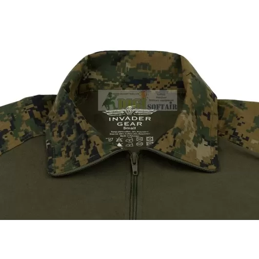 Invader Gear Combat Shirt Marpat DIGITAL WOODLAND