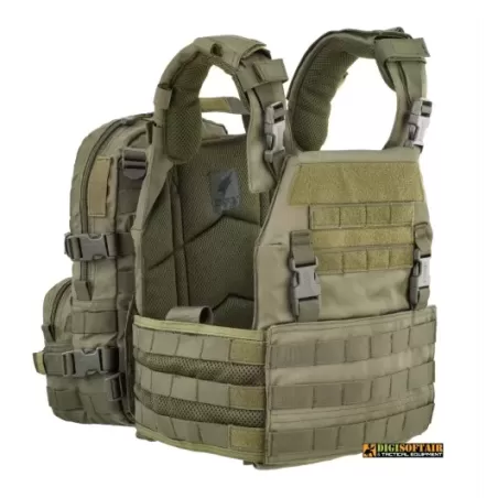 Vendita online Defcon 5 Plate Carrier con backpack Verde D5-BAV21 OD