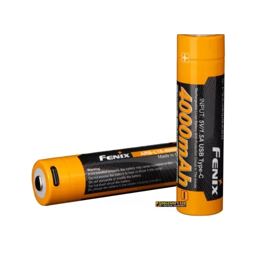 Fenix ARB-L18-4000U 18650 — 4000 mAh USB-C Rechargeable Battery
