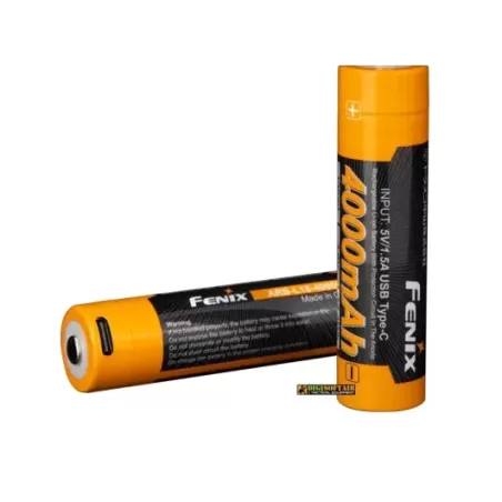 Fenix ARB-L18-4000U 18650 — 4000 mAh USB-C Rechargeable Battery Fenix ARB-L18-4000U 18650 — 4000 mAh USB-C Rechargeable Battery