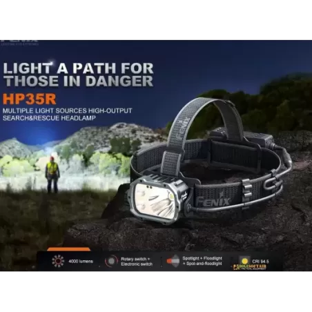 Fenix HP35R Professional Rechargeable Headlamp 4000 lumen