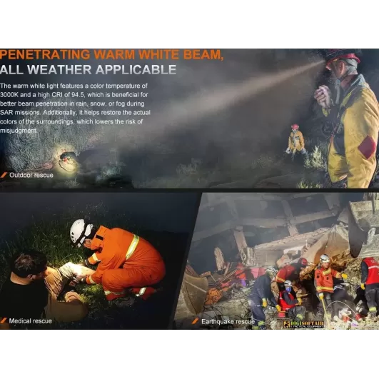 Fenix HP35R Professional Rechargeable Headlamp 4000 lumen