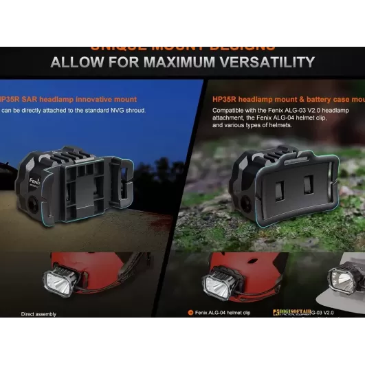 Fenix HP35R Professional Rechargeable Headlamp 4000 lumen