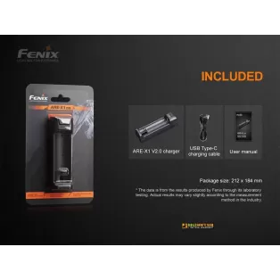 Fenix ARE-X1 V2.0 USB-C Battery Charger Li-ion Ni-MH 2