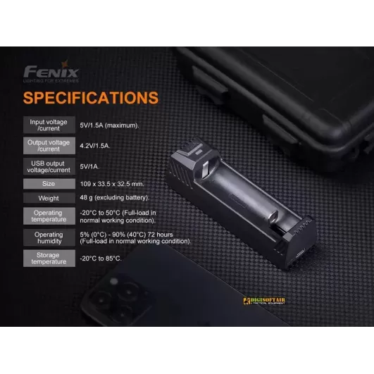 Fenix ARE-X1 V2.0 USB-C Battery Charger Li-ion Ni-MH