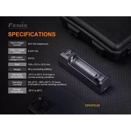 Fenix ARE-X1 V2.0 USB-C Battery Charger Li-ion Ni-MH