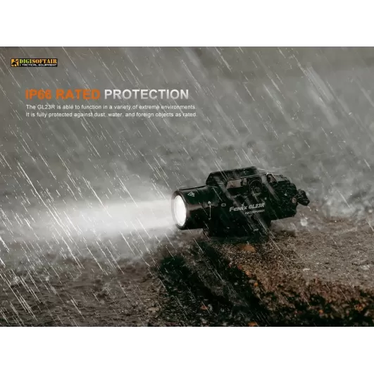 Fenix GL23 Tactical Light with Green Laser Sight 1200 lumens