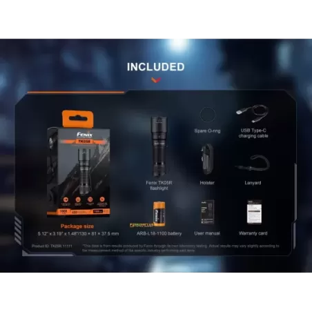 Buy FENIX TK16 V2 tactical flashlight LED 3100