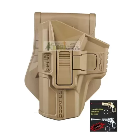 FONDINA SCORPUS LIVELLO 2 FAB DEFENSE x GLOCK 17/19/22/23 SABBIA